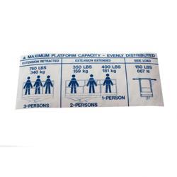 Picture of Decal - Capacity 750lbs