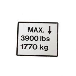 Picture of Decal Max Load
