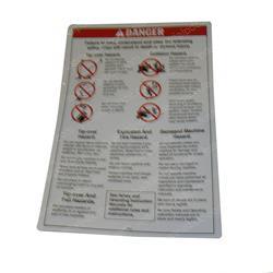 Picture of Decal - Safety Rules
