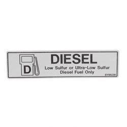 sn0071926 DECAL - DIESEL FUEL ONLY