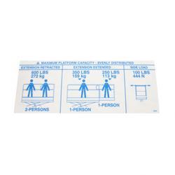 Picture of Decal - Capacity 600lbs