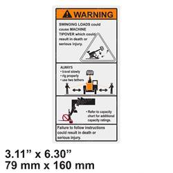 Picture of Decal-Danger Swinging Loads