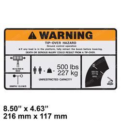 Picture of Decal,warning Single Cap(ansi)