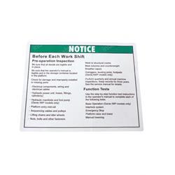 Picture of Decal Notice Before Work Shift