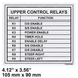 Picture of Decal - Upper Control Relays
