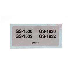 Picture of Decal - Gs30/32