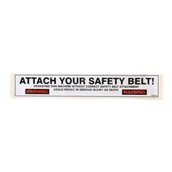 Picture of Decal - Attach Safety Belt