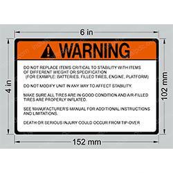 Picture of Decal (warning)