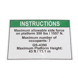 Picture of Decal Notice Side Force Ansi