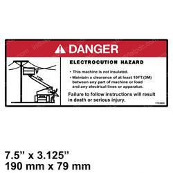 Picture of Decal - Danger Electrocution