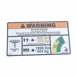 Picture of Decal-Warning Dual Cap. (ansi)