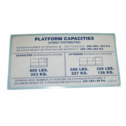 Picture of Decal - Plat Cap 800 Lbs