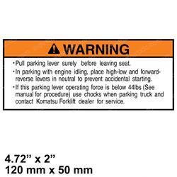 Picture of Decal - Parking Brak