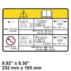 Picture of Decal - Capacity (507lb/230kg)