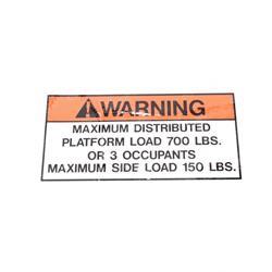 Picture of Decal - Max Load 7003150