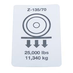 Picture of Decal Label Wheel Load Z135