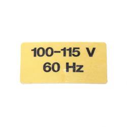 Picture of Decal 100-115v./60 Hz.