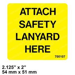 Picture of Label Attach Safty Belt (sm)