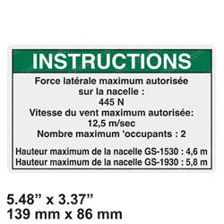 Picture of Decal Notice Side Force Ansi