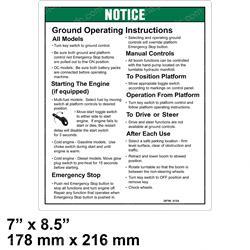 Picture of Decal Oper.instruc Grnd Z45mp