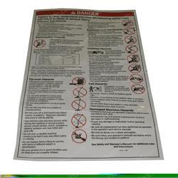Picture of Decal - Danger Gen.safety Rules