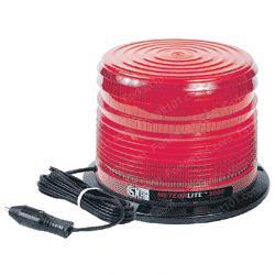 sy22020lm-r STROBE - 12-24V - RED - MAG MOUNT - LOW PROFILE - - ALUMINUM BASE - CLASS II - 10 JOULE - 80 DOUBLE FPM