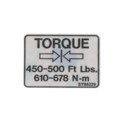 Picture of Decal - Torque Spec