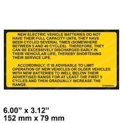 Picture of Decal - Electric Vehicle Batte