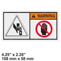 Picture of Decal - Warning Hand Crushing