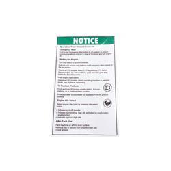Picture of Decal - Oper Instr Ground