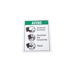 Picture of Decal Notice Footswitch Oper