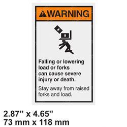 Picture of Decal - Warning Falling Load