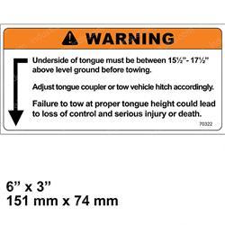 Picture of Decal-Caution  Underside