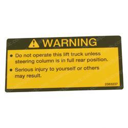 Picture of Decal - Warning