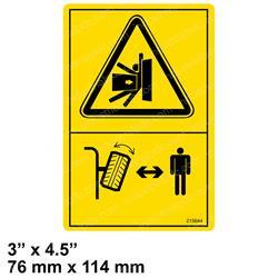 Picture of Decal Warning Crush