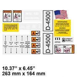 Picture of Decal Set - D4500 W/Preheat
