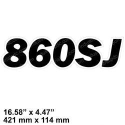 Picture of Decal 860sj Model Design.