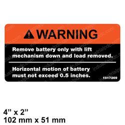 Picture of Decal Battery Warning