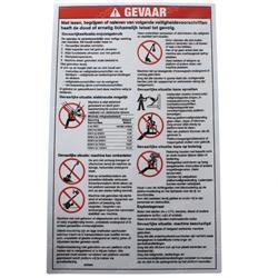 Picture of Decal - Safety Instructions