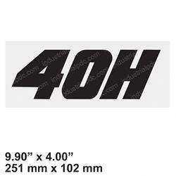 Picture of Decal Model 40h (blk)