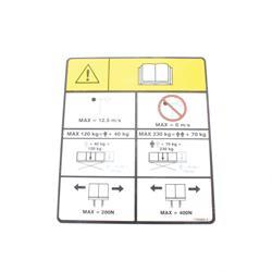 Picture of Decal - Max Load 230/120 Kg