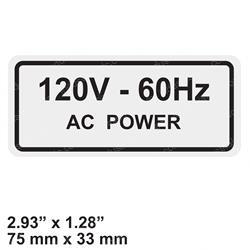 Picture of Decal - 120v - 60hz