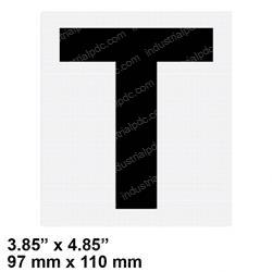 Picture of Decal - Letter T Grey