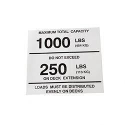 Picture of Decal - Capacity W/Extension