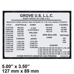 Picture of Patent-Manlift Decal