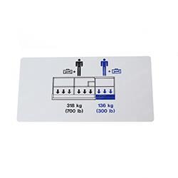 Picture of Platform Capacity 1000lb Decal