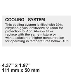 Picture of Decal - Cooling System