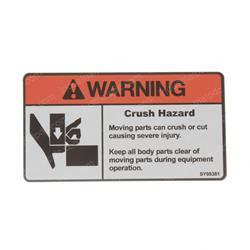 Picture of Decal - Crush Hazard