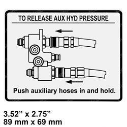 Picture of Decal - to Release Aux Hyd Pre