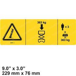 Picture of Decal-Notice-Max Cap Gs4069